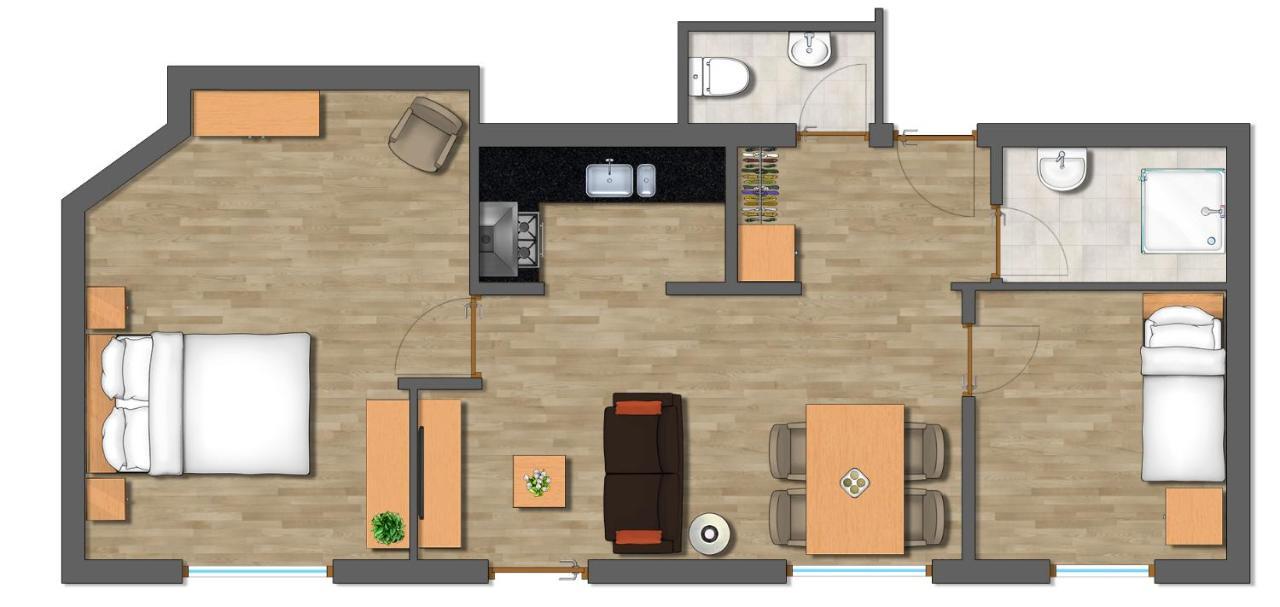 Haus Kleiner Turm Apartment Schruns Exterior foto